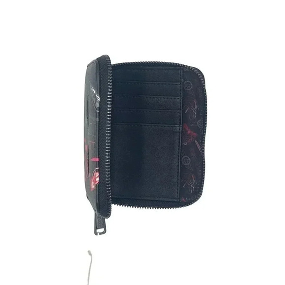 Star Wars Loungefly 2023 SDCC Limited Edition Tiefighter Wallet Black & Red Disn - Picture 3 of 4